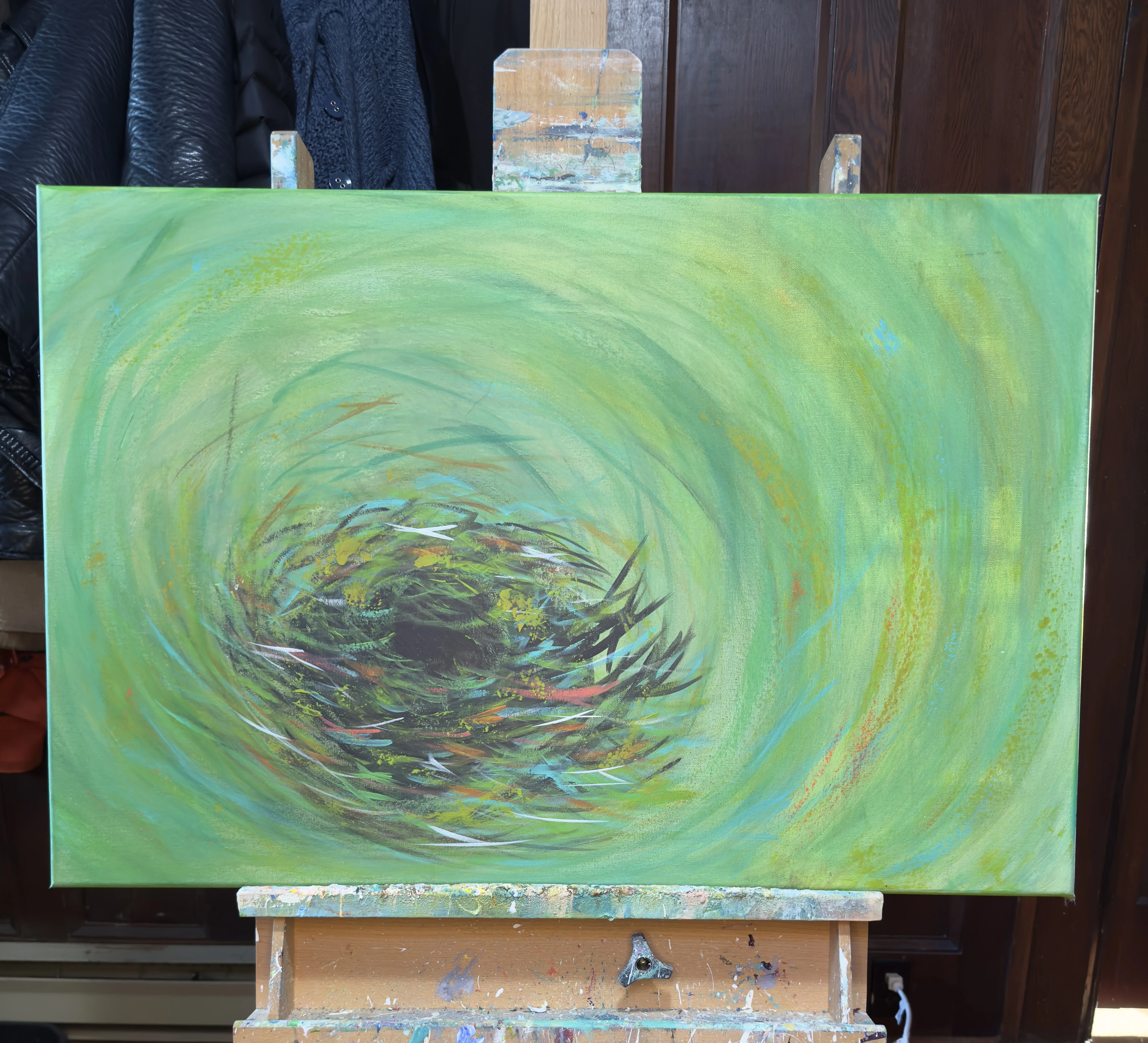 Nest Series #3, 36 x 24 acrylic on canvas